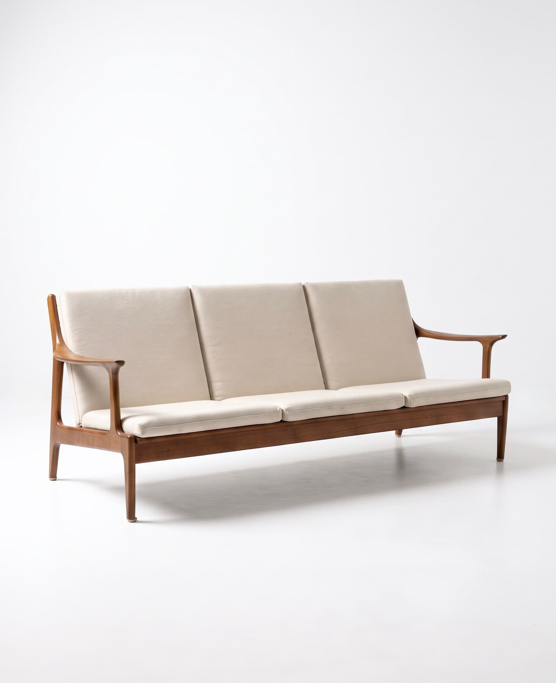 Banquette 3 places par Edvard Valentinsen pour Fraska - 1960 - Miniature 2