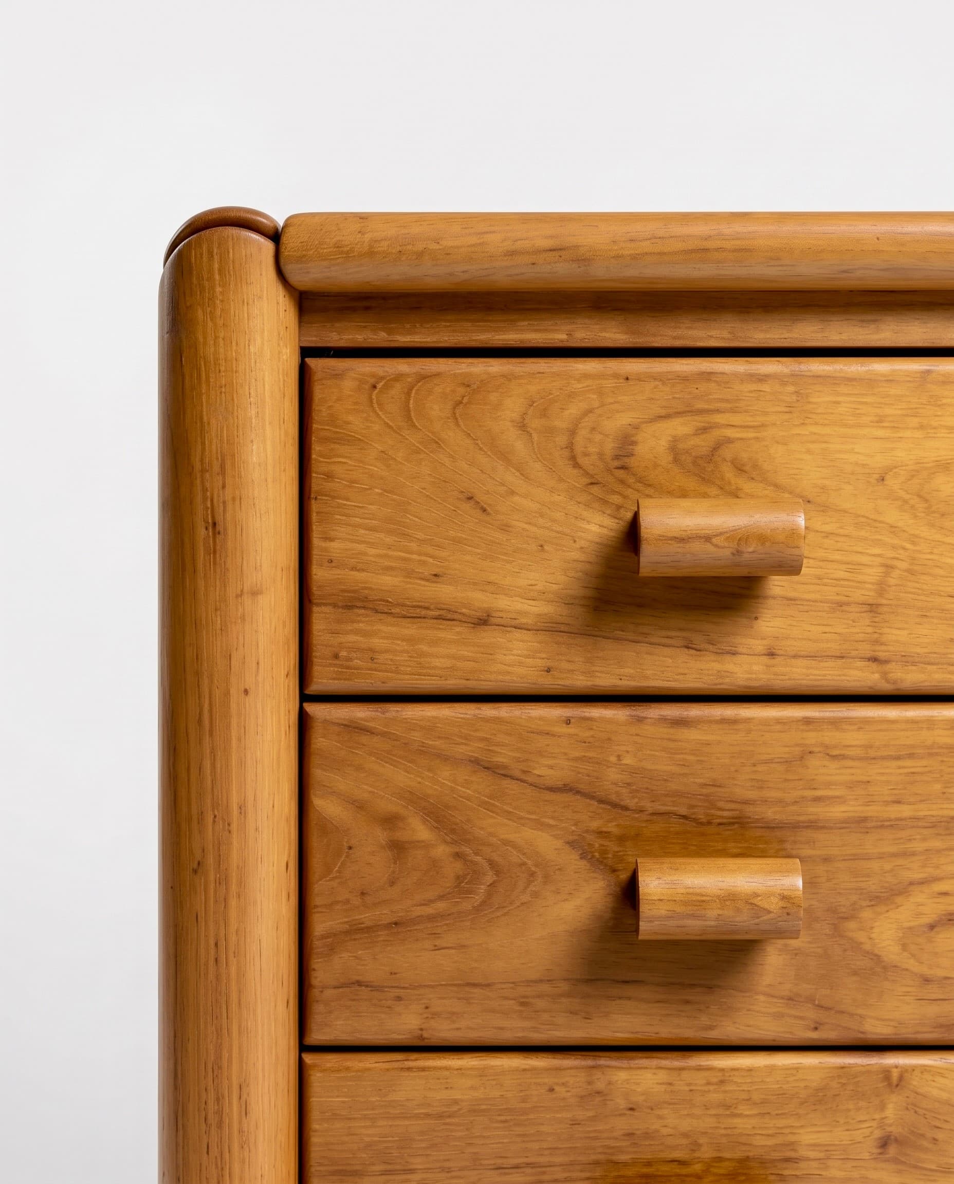 Commode en orme massif par l'Atelier Chauvin - 1970 - Miniature 4