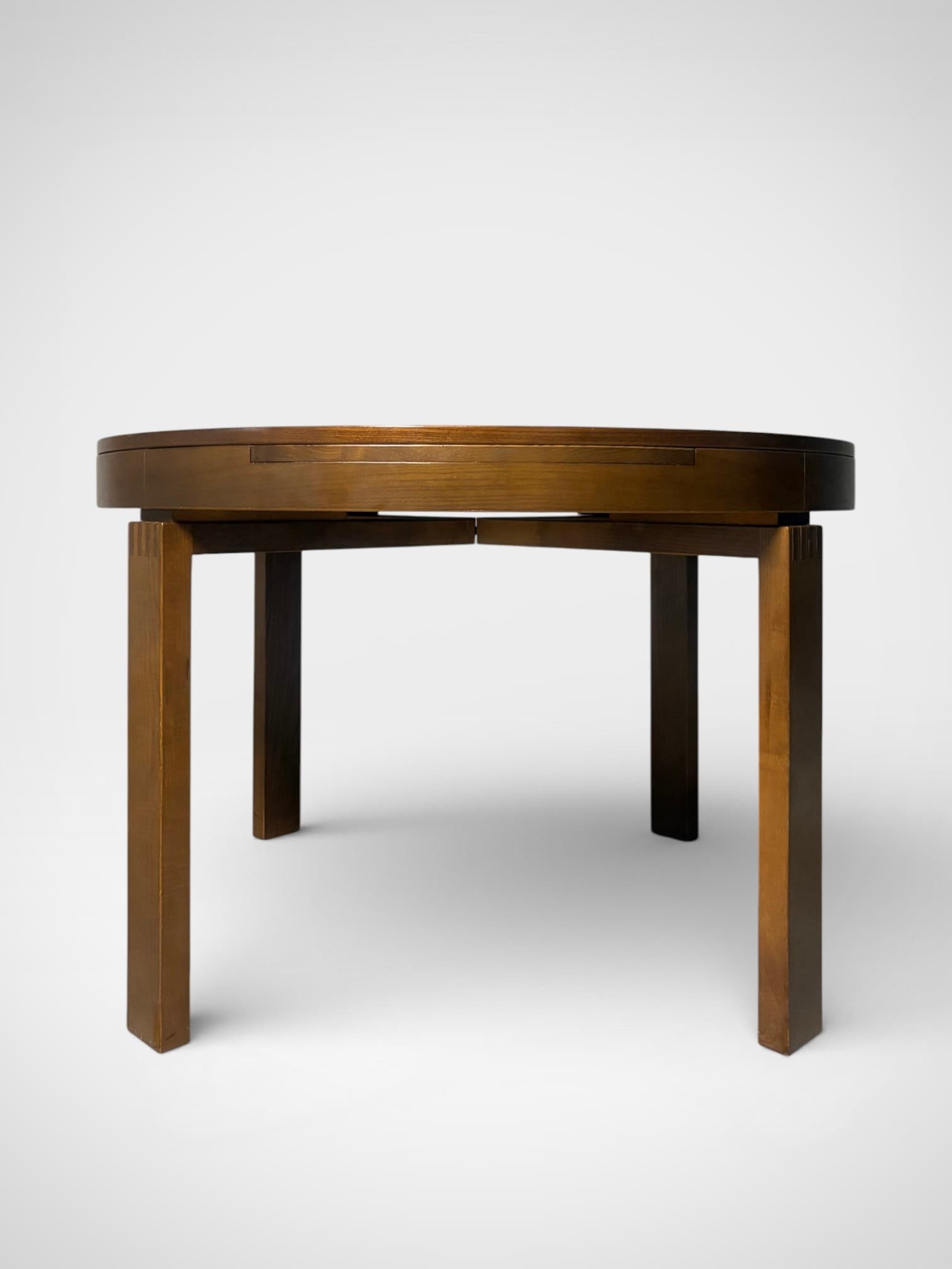 Table à manger brutaliste extensible - 1970 - Miniature 1