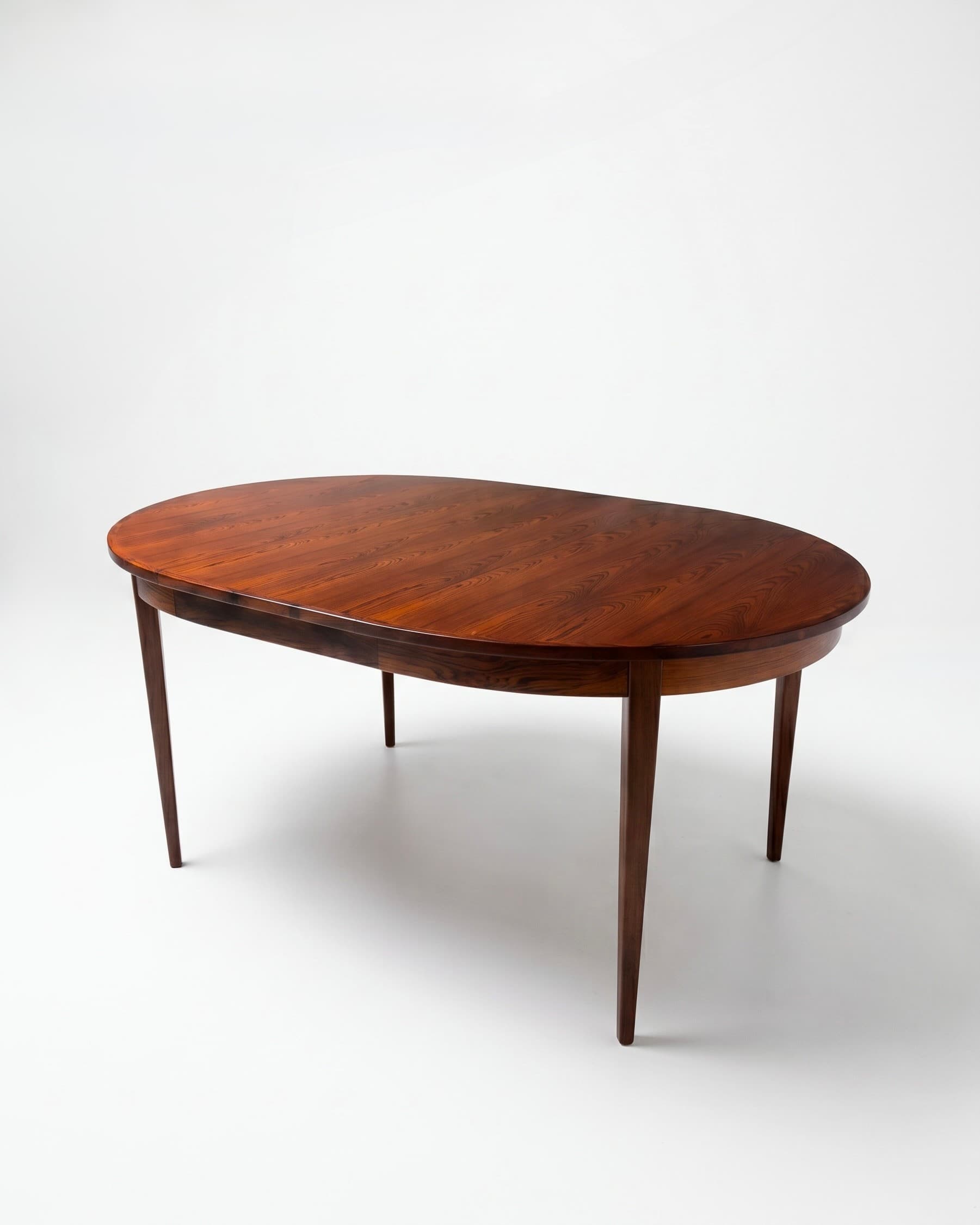 Table scandinave extensible en palissandre de Rio - 1960 - Miniature 7