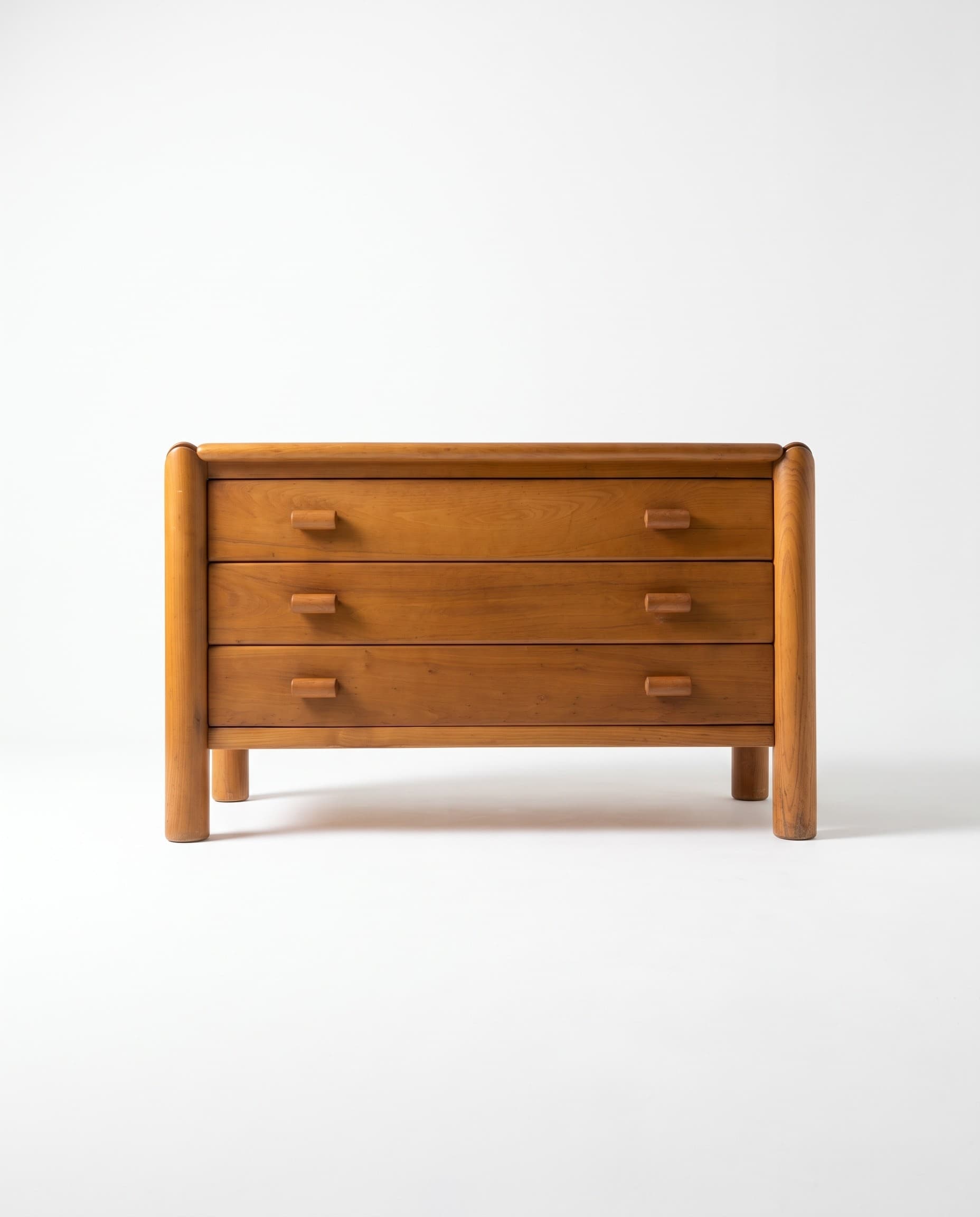 Commode en orme massif - Atelier Chauvin - 1960 - 1960