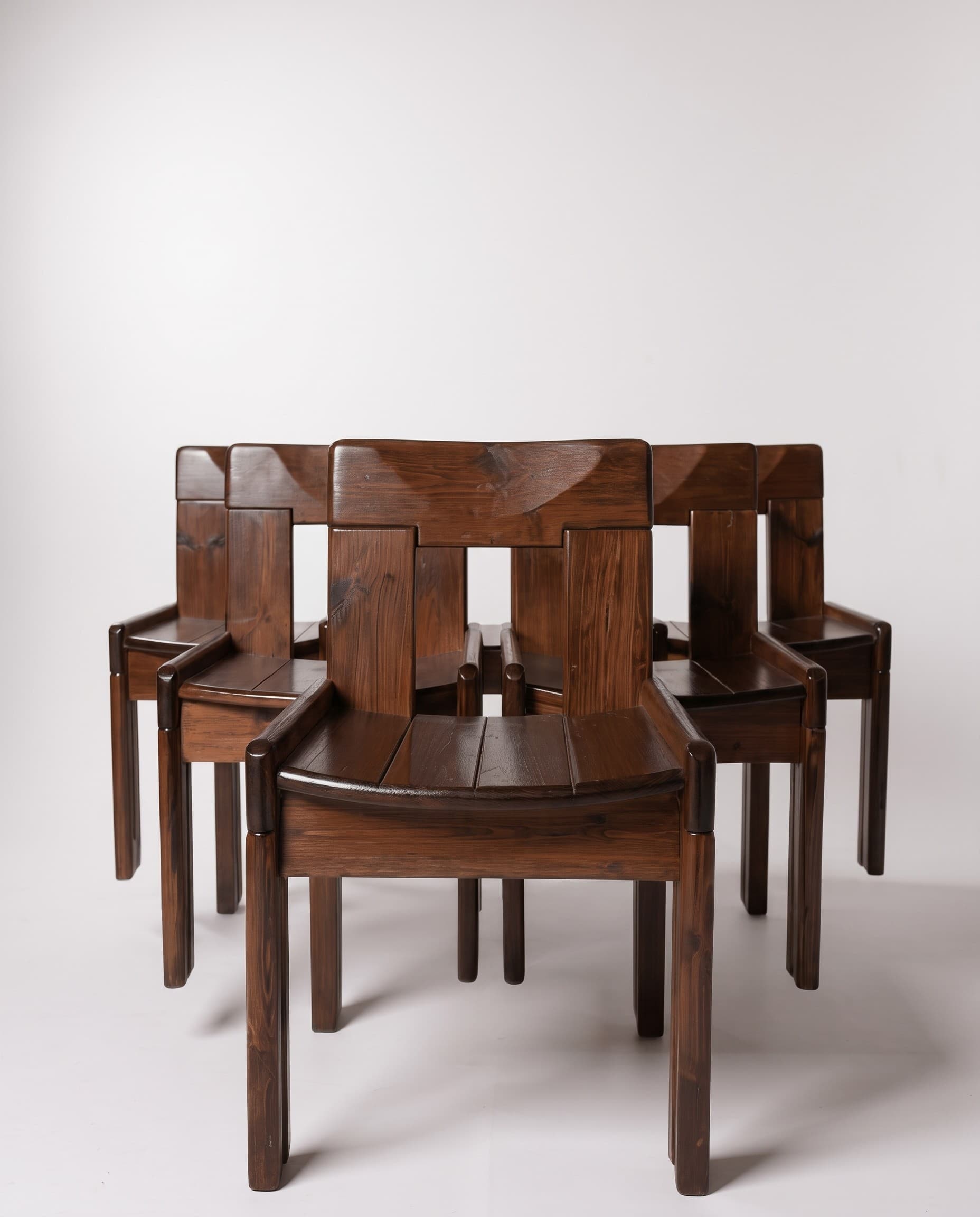 Lot de 6 chaises Silvio Coppola - Fratelli Montina - 1970 - 1970