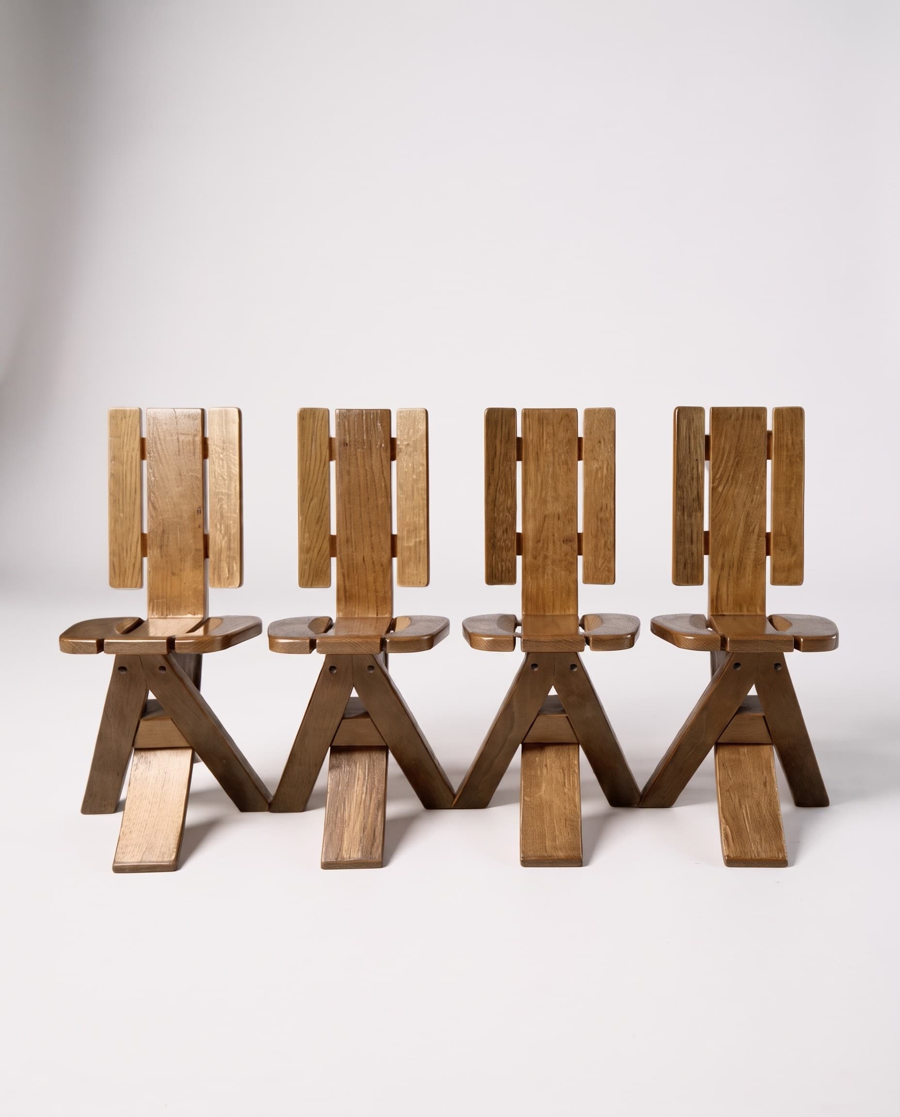 Lot de 4 chaises de la maison Seltz - 1960 - 1960