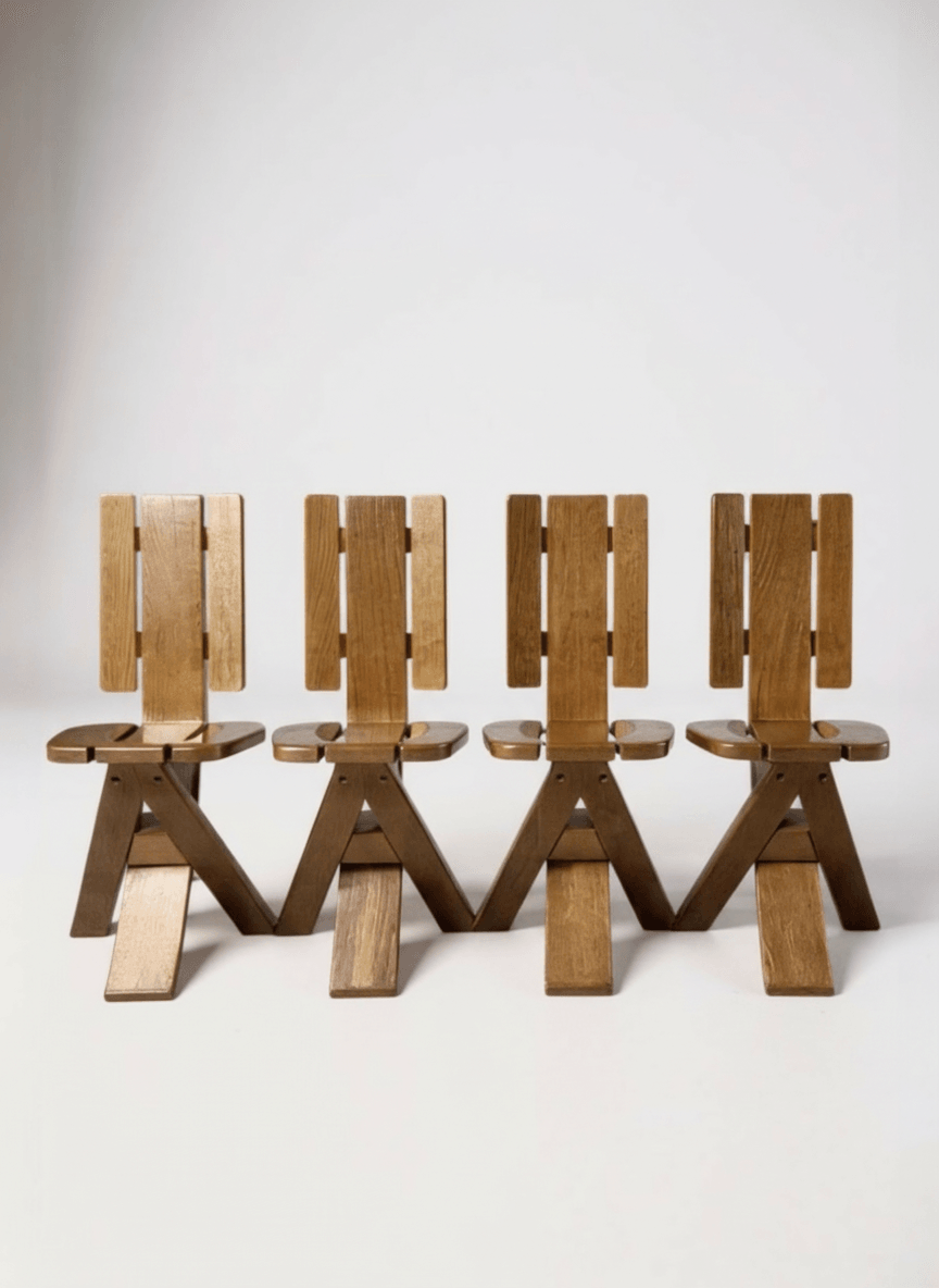 Lot de 4 chaises de la maison Seltz - 1960 - Photo 1