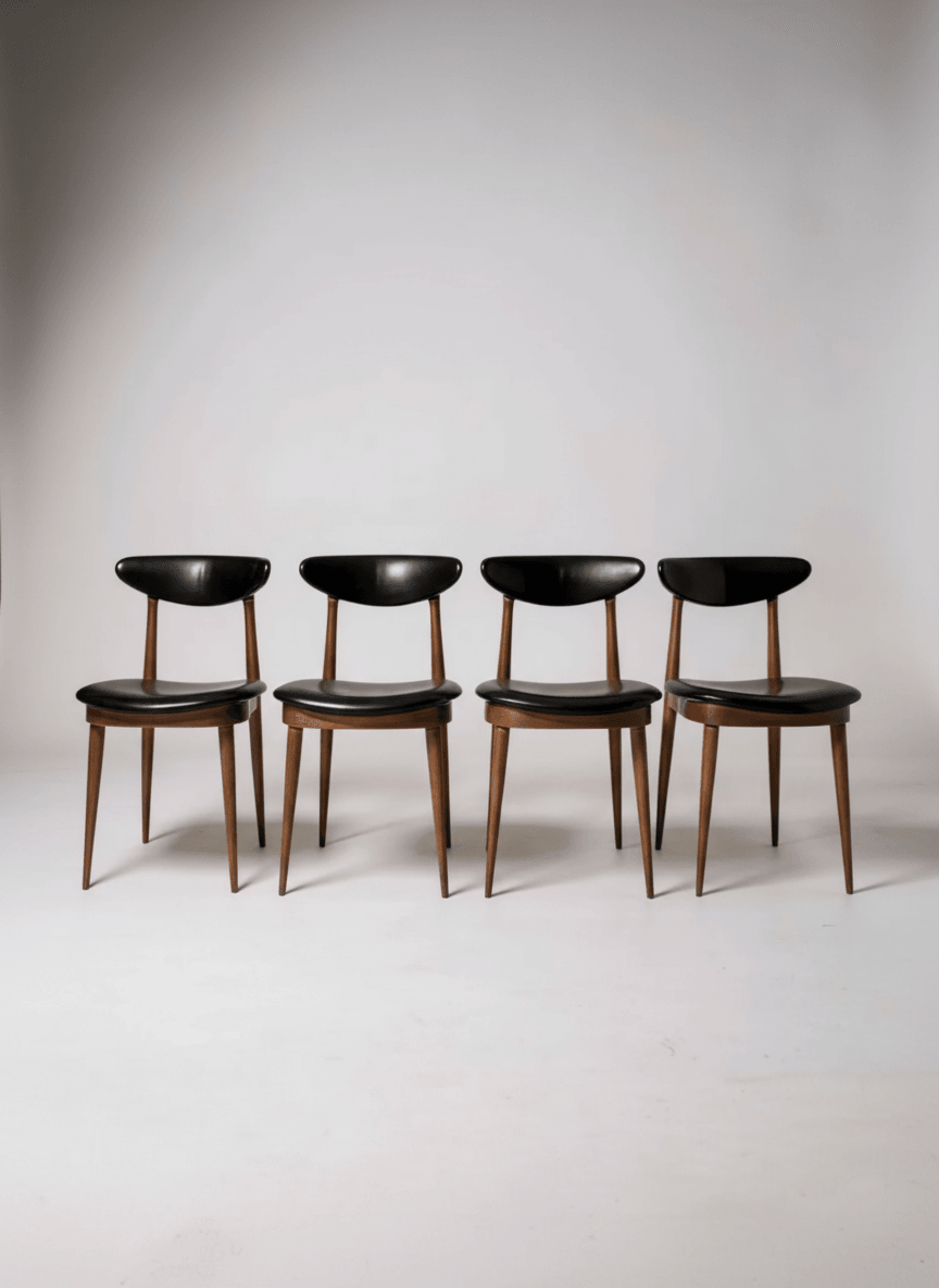 Lot de 4 chaises Baumann modèle Licorne - 1960 - Photo 1