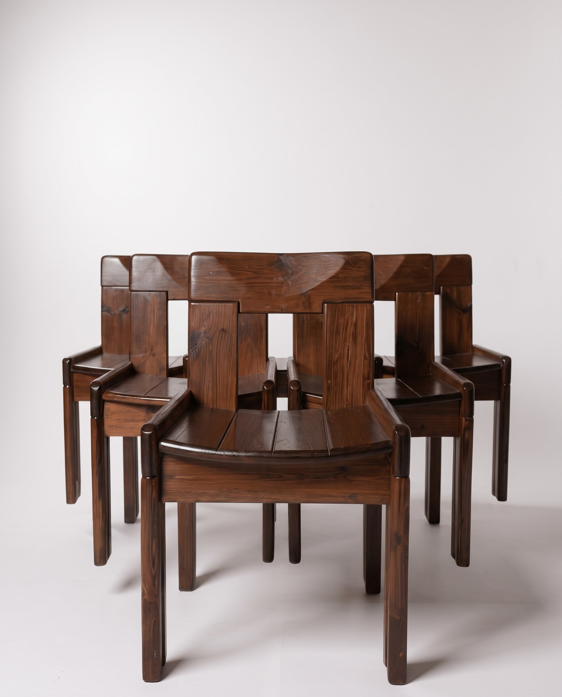 Lot de 6 chaises Silvio Coppola - Fratelli Montina - 1970 - Photo 1